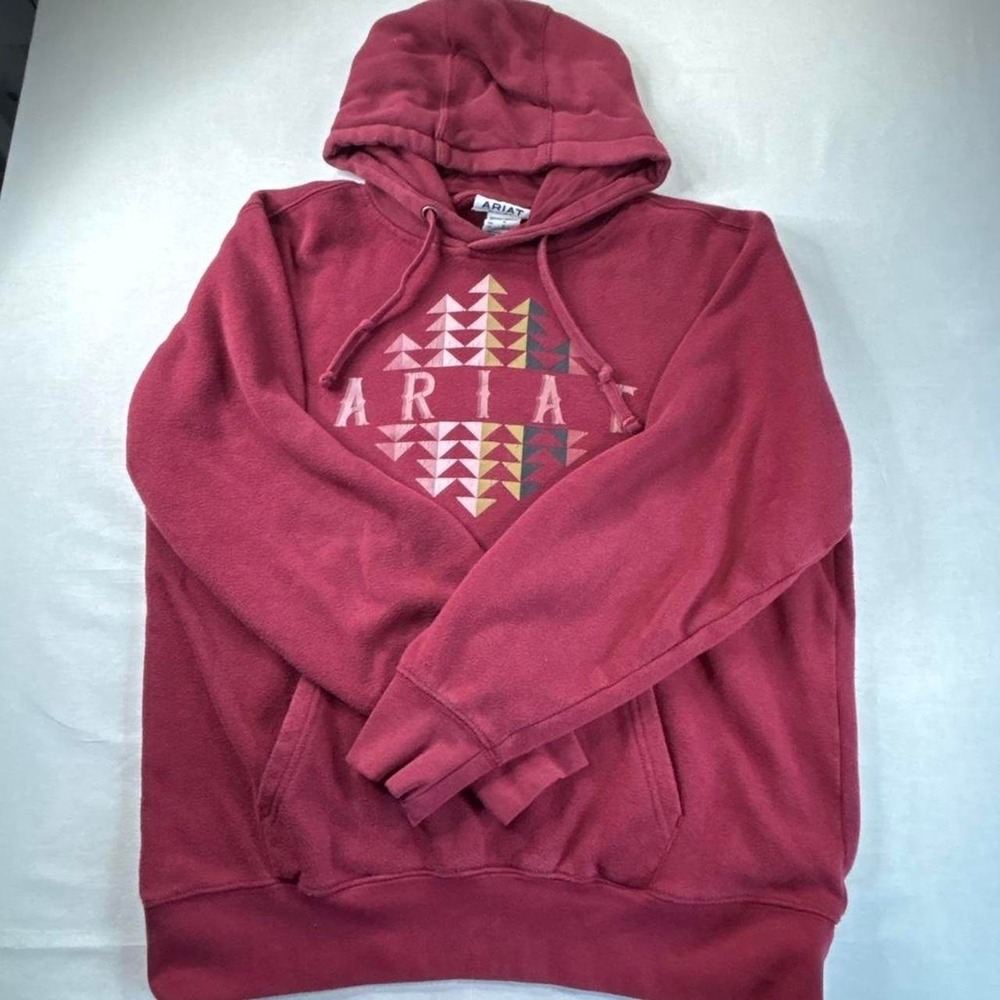 Ariat burgundy  R.E.A.L. Beartooth western graphic pullover hoodie